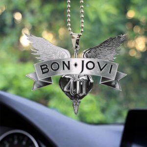 Bon Jovi Custom Shape 2-sided Acrylic Car Ornament GOM1276