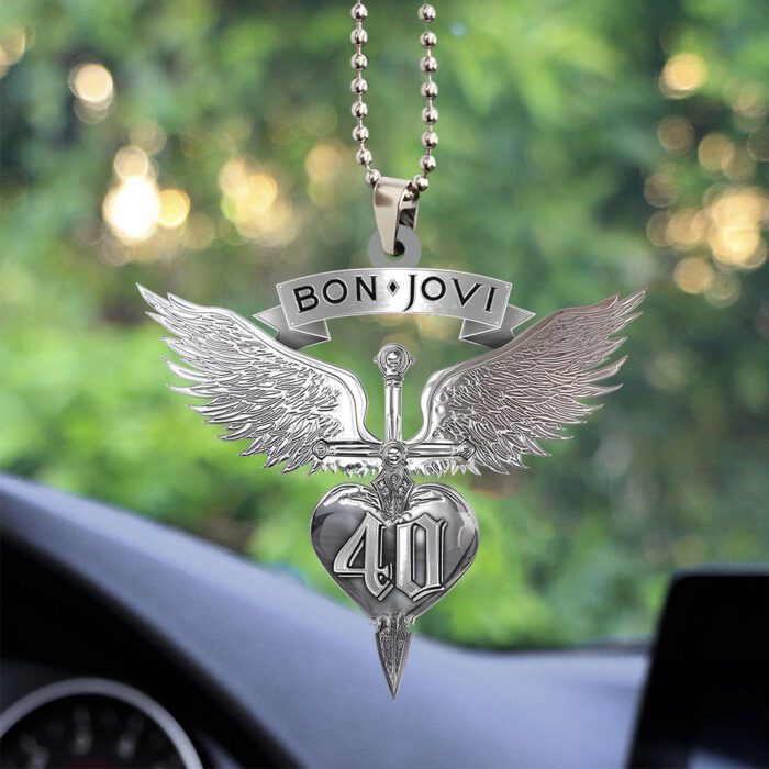 Bon Jovi Custom Shape 2-sided Acrylic Car Ornament GOM1283