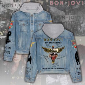 Bon Jovi Women's Denim Hood Jacket GDN108