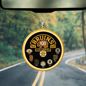 Boston Bruins Custom Shape 2-sided Acrylic Car Ornament GOM1384