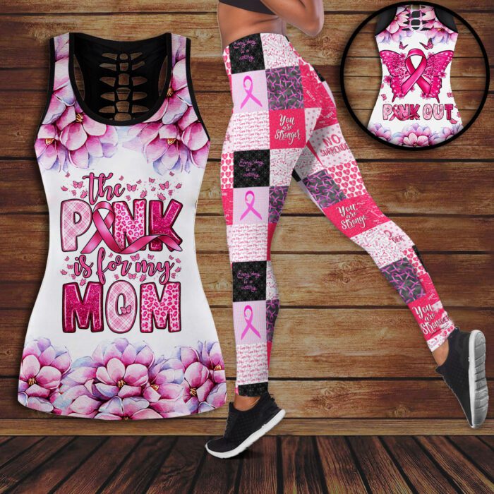 Breast Cancer Awareness Hollow Tank Top Leggings ACA1026