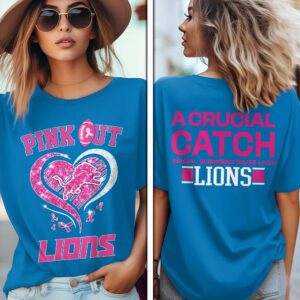 Breast Cancer Awareness x Detroit Lions Unisex T-Shirt ACA1030