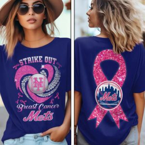 Breast Cancer Awareness x New York Mets Unisex T-Shirt ACA1039