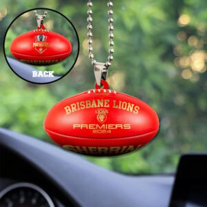 Brisbane Lions Custom Shape 2-sided Acrylic Car Ornament GOM1004