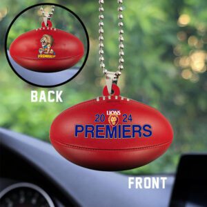 Brisbane Lions Custom Shape 2-sided Acrylic Car Ornament GOM1005