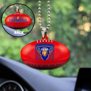 Brisbane Lions Custom Shape 2-sided Acrylic Car Ornament GOM1007