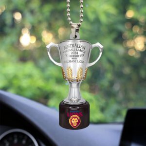 Brisbane Lions Custom Shape 2-sided Acrylic Car Ornament GOM1010