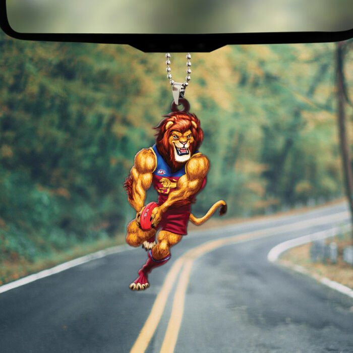 Brisbane Lions Custom Shape 2-sided Acrylic Car Ornament GOM1017