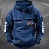 Buffalo Bills Personalized NFL Vintage Hoodie Quarter Zip Retro Hoodie WRH1034