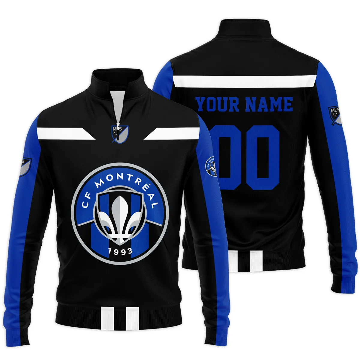 CF Montreal MLS Quarter Zip Jacket LQZ1022