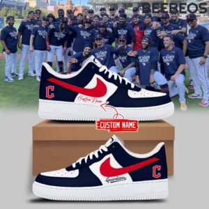 Cleveland Guardians AL Central Champs 2024 Air Force 1 Shoes AF1 Limited Sneakers