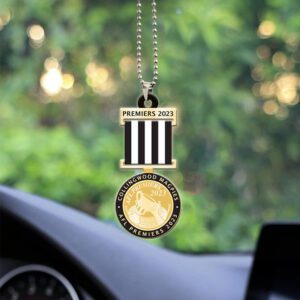 Collingwood FC Custom Shape 2-sided Acrylic Car Ornament GOM1426