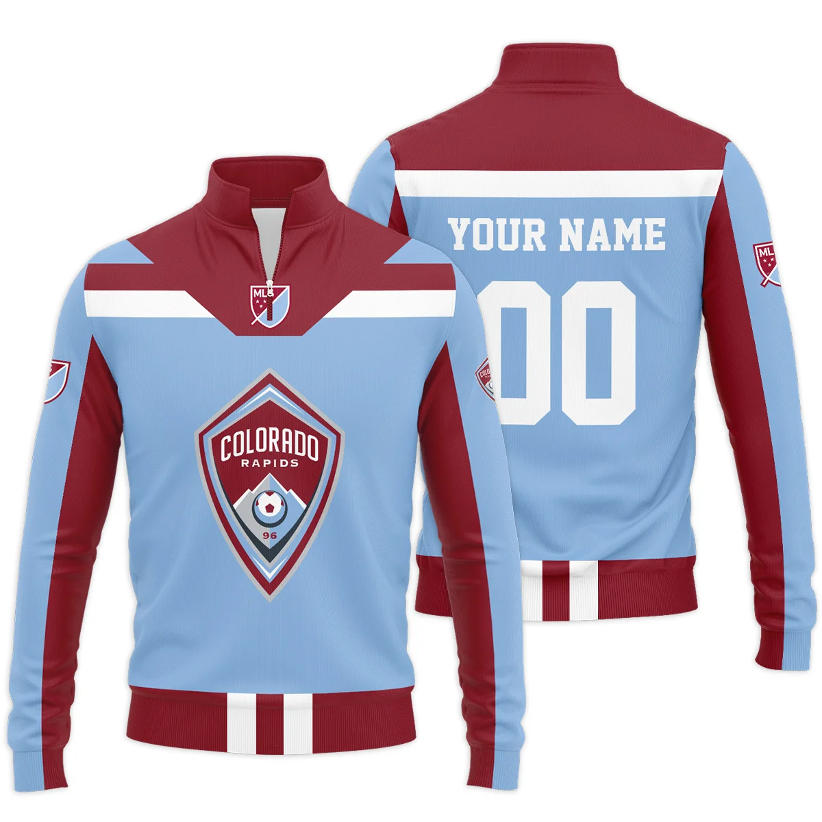 Colorado Rapids MLS Quarter Zip Jacket LQZ1125