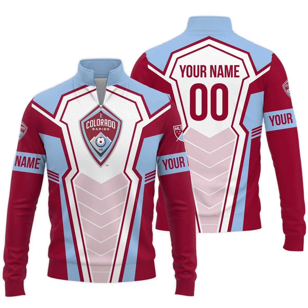 Colorado Rapids MLS Quarter Zip Jacket LQZ1193