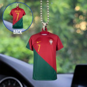 Cristiano Ronaldo x Portugal National Football Team Custom Shape 2-sided Acrylic Car Ornament GOM1153