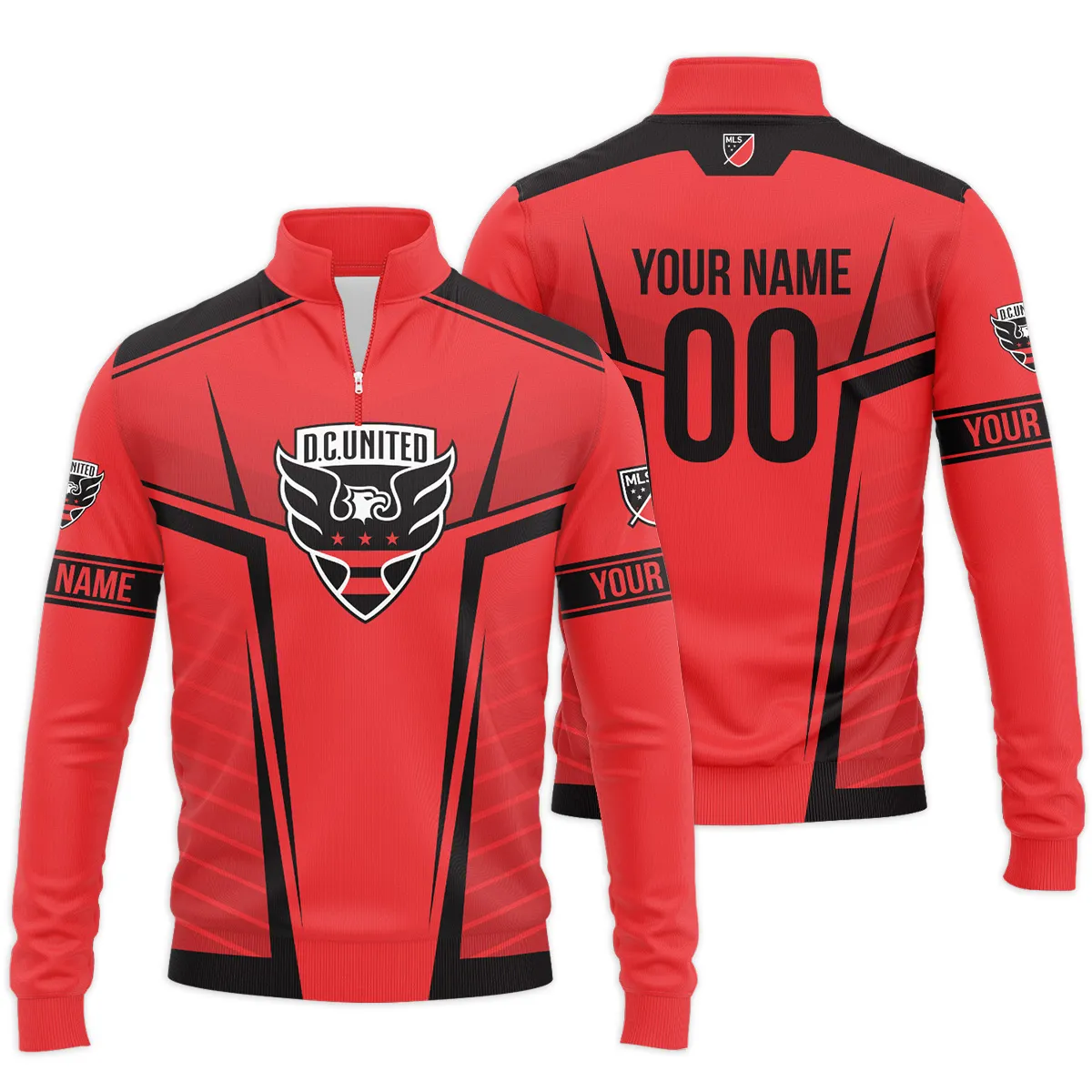 DC United MLS Quarter Zip Jacket LQZ1063