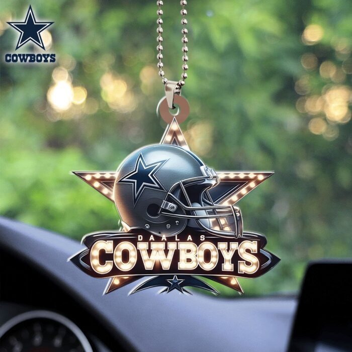 Dallas Cowboys Custom Shape 2-sided Acrylic Car Ornament GOM1086