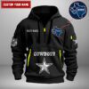 Dallas Cowboys NFL Personalized State Logo Quarter Zip Hoodie WQH5033