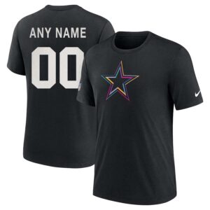 Dallas Cowboys Personalized NFL Crucial Catch Intercept Cancer 2024 Performance Unisex Shirt