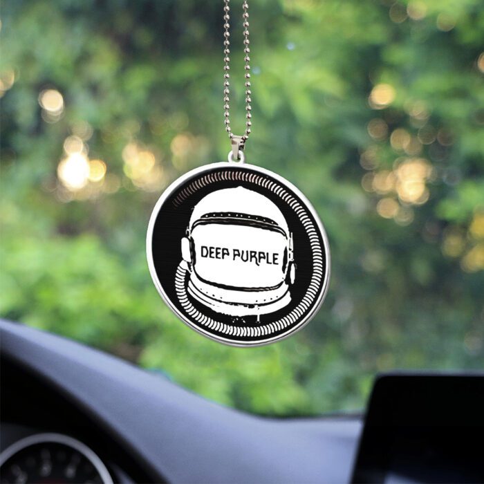 Deep Purple Custom Shape 2-sided Acrylic Car Ornament GOM1291