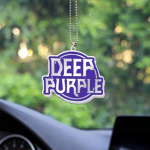 Deep Purple Custom Shape 2-sided Acrylic Car Ornament GOM1292