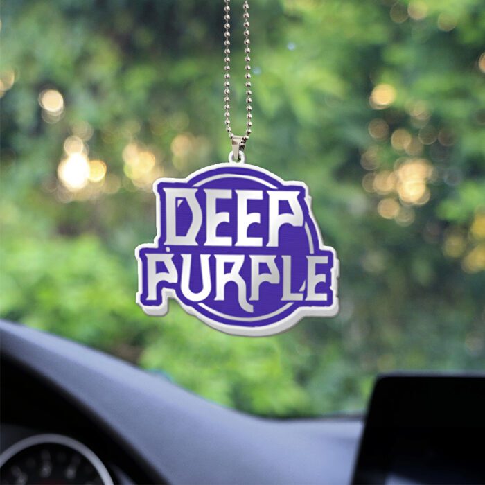 Deep Purple Custom Shape 2-sided Acrylic Car Ornament GOM1292