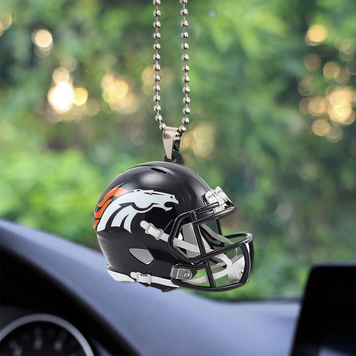 Denver Broncos Custom Shape 2-sided Acrylic Car Ornament GOM1344