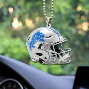 Detroit Lions Custom Shape 2-sided Acrylic Car Ornament GOM1394