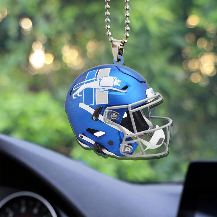 Detroit Lions Custom Shape 2-sided Acrylic Car Ornament GOM1402