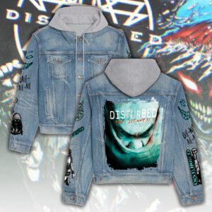 Disturbed Women's Denim Hood Jacket GDN109