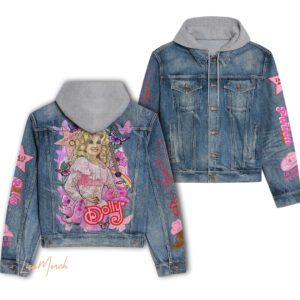 Dolly Parton Hooded Denim Jacket LDN1039