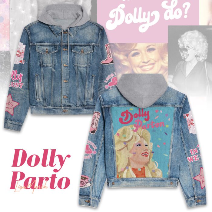 Dolly Parton Hooded Denim Jacket LDN1040