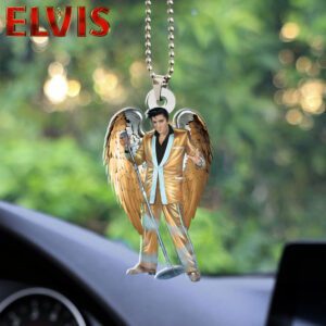 Elvis Presley Custom Shape 2-sided Acrylic Car Ornament GOM1002