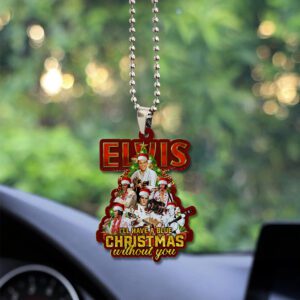 Elvis Presley Custom Shape 2-sided Acrylic Car Ornament GOM1056