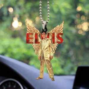 Elvis Presley Custom Shape 2-sided Acrylic Car Ornament GOM1107