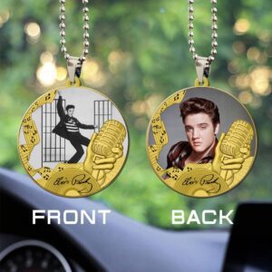 Elvis Presley Custom Shape 2-sided Acrylic Car Ornament GOM1198