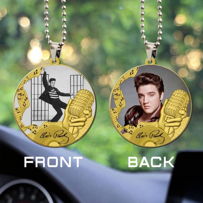 Elvis Presley Custom Shape 2-sided Acrylic Car Ornament GOM1198