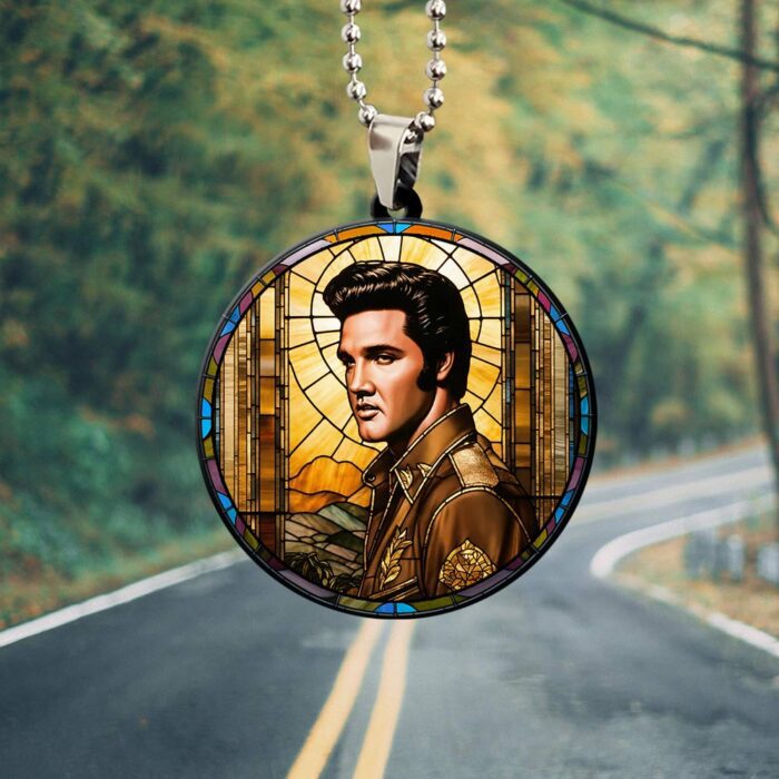 Elvis Presley Custom Shape 2-sided Acrylic Car Ornament GOM1200