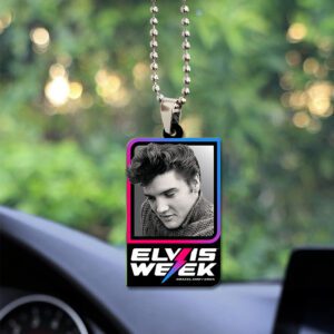 Elvis Presley Custom Shape 2-sided Acrylic Car Ornament GOM1293