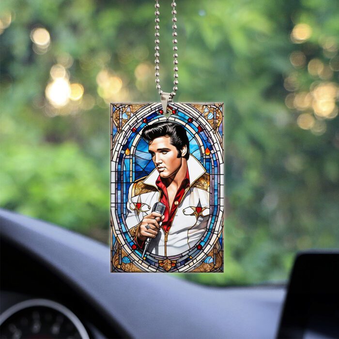 Elvis Presley Custom Shape 2-sided Acrylic Car Ornament GOM1419