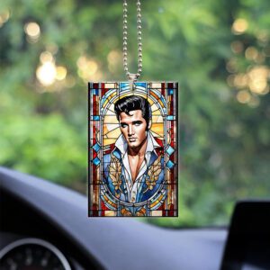 Elvis Presley Custom Shape 2-sided Acrylic Car Ornament GOM1420