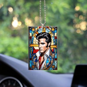 Elvis Presley Custom Shape 2-sided Acrylic Car Ornament GOM1421