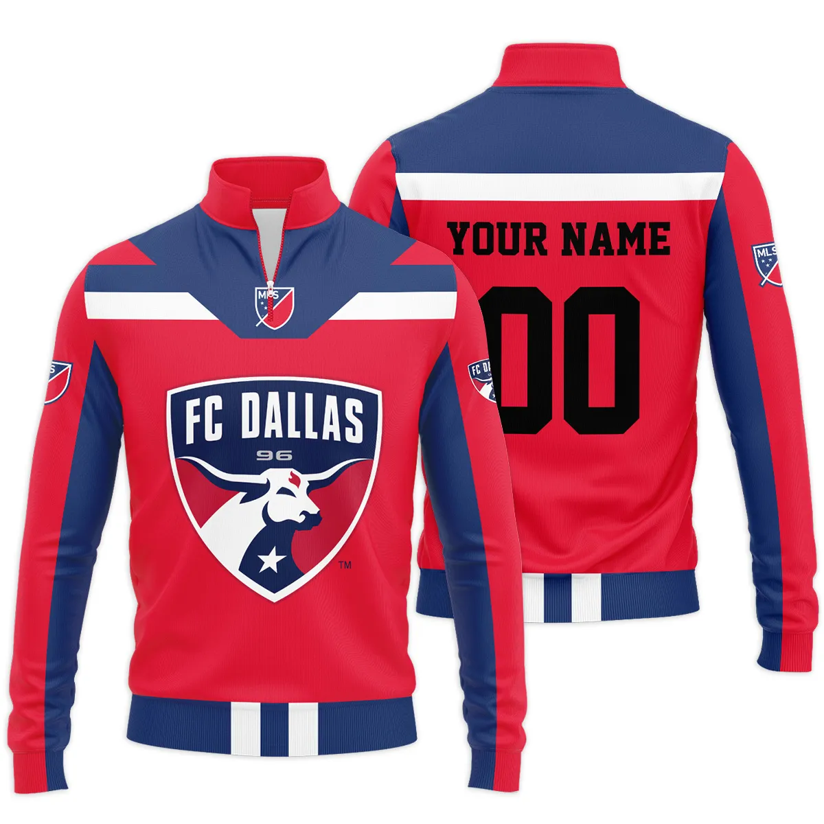 FC Dallas MLS Quarter Zip Jacket LQZ1033