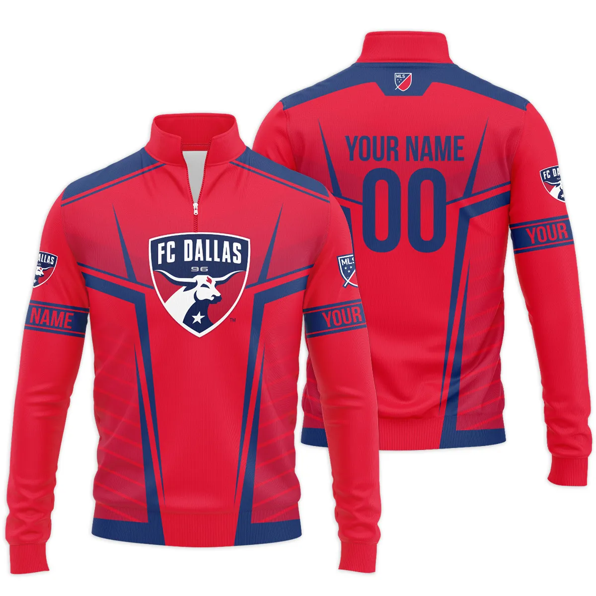 FC Dallas MLS Quarter Zip Jacket LQZ1069