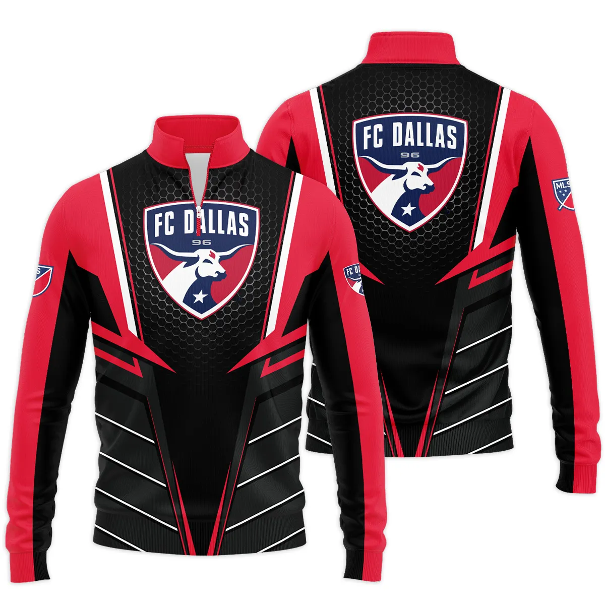 FC Dallas MLS Quarter Zip Jacket LQZ1094