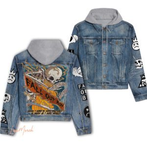 Fall Out Boy Hooded Denim Jacket LDN1051