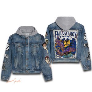 Fall Out Boy Hooded Denim Jacket LDN1052