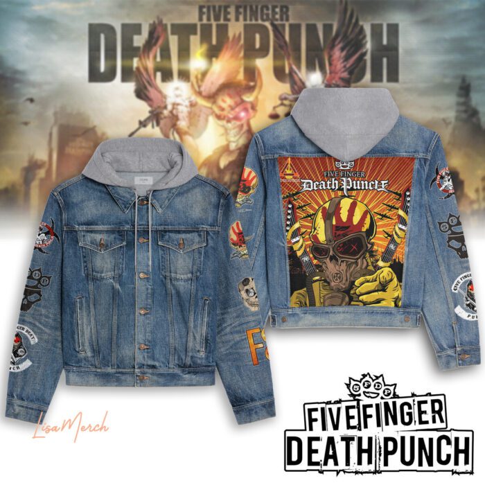 Five Finger Death Punch Hooded Denim Jacket LDN1050