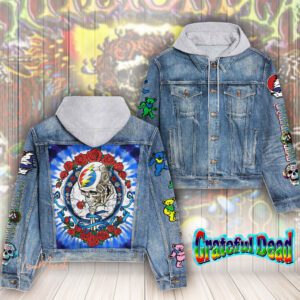 Grateful Dead Hooded Denim Jacket LDN1060