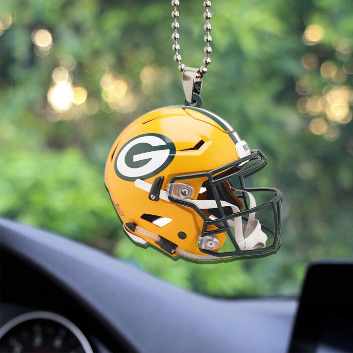 Green Bay Packers Custom Shape 2-sided Acrylic Car Ornament GOM1397